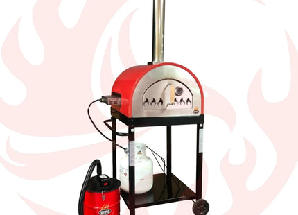 Dual Fuel Pizza Oven 25" with Gas Attachment – Wood & Gas - Phoenix Fire Art Store