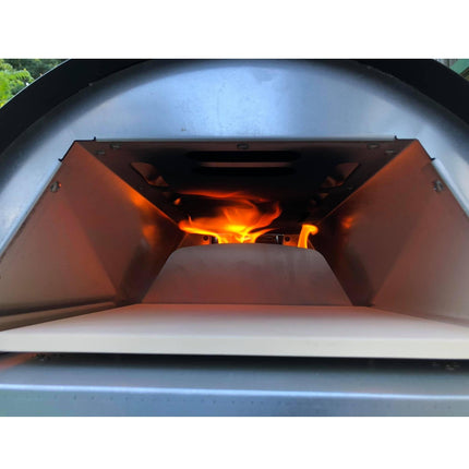 Le Peppe Portable Wood-Fired Pizza Oven cordierite baking stone