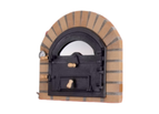 Black / 30'' - 40'' - 1100 lbs / Cast Iron Door w/ Glass