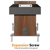 [12X12FT] Alora Premium Outdoor Cedar Wood Hardtop Gazebo With Galvanized Steel Roof (SAK31864)