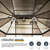 [12x15FT] Alora Extra Large Premium Outdoor All-Season Polycarbonate Hardtop Solarium Sunroom With Sliding Doors (SAK69584)