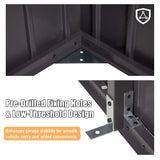 Extra Large Outdoor Heavy Duty Metal Garage Shed With Lockable Doors (SAK14093)