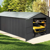 Extra Large Outdoor Heavy Duty Metal Garage Shed With Lockable Doors (SAK14093)