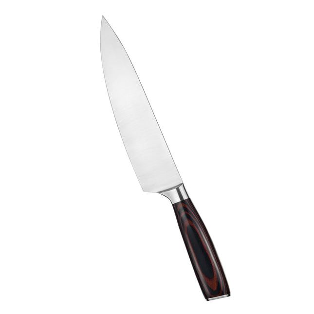 Kegani Japanese Chef Knife 8 Inch - Chef's High Carbon Stainless Steel Knife - Rosewood Full Tang with Sheath - Phoenix Fire Art Store