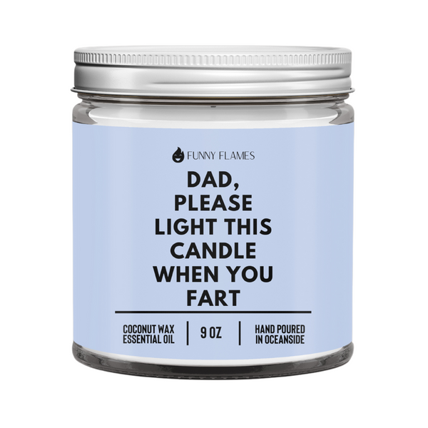 Funny Dad Candle - Watermint Scented 9oz Candle - Phoenix Fire Art Store