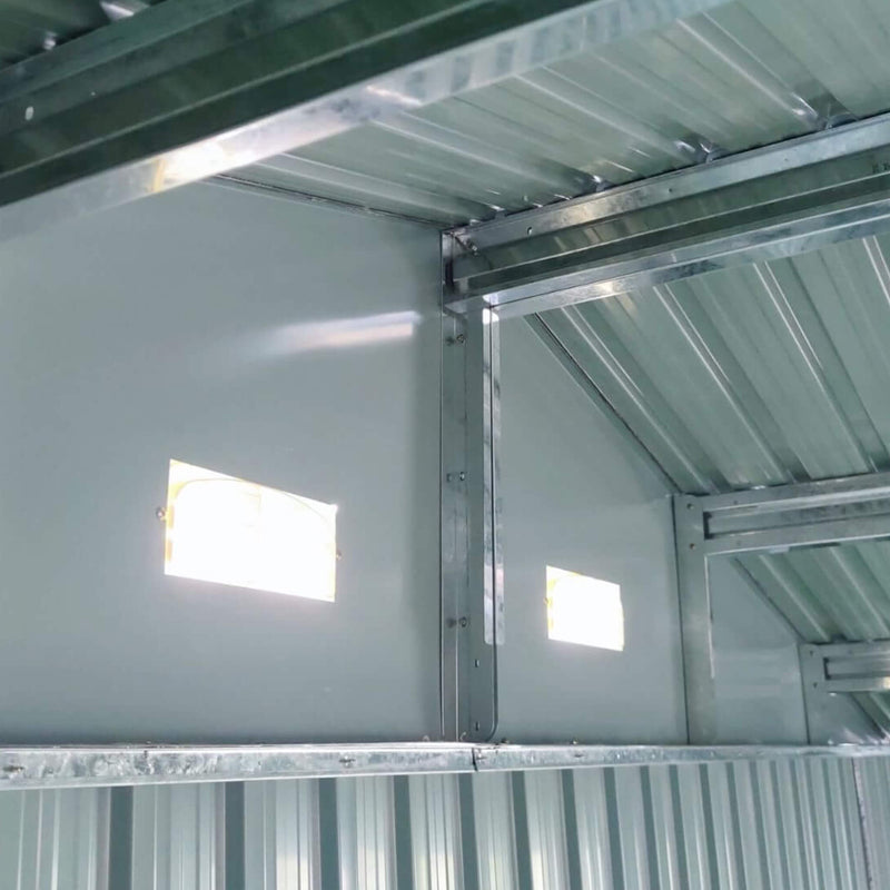 [13x20FT] Alora Large Heavy-Duty Outdoor Metal Storage Shed With Double Doors (SAK65331)