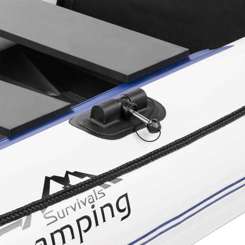 Camping Survivals 10ft PVC 330kg Water  Assault Boat Off-White - Phoenix Fire Art Store