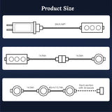 101FT Length Permanent Outdoor Lights With 72Pcs RGB Beads IP67 Waterproof Smart Eave Light For Halloween Christmas Daily House Lighting Works With Alexa Google Assistant