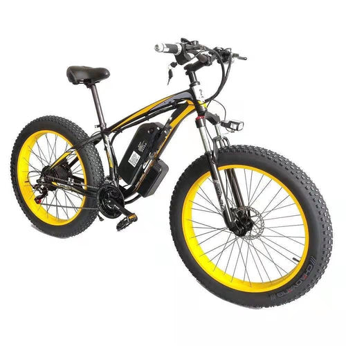 Forever™ E-Glide Snow 26 – Electric Mountain Bike (350W Motor, 21-Speed, Fat Tire)