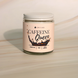 Caffeine Queen Candle - Coffee Lover 9oz Gift Candle - Phoenix Fire Art Store