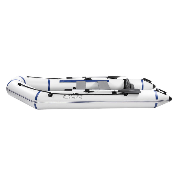 Camping Survivals 10ft PVC 330kg Water  Assault Boat Off-White - Phoenix Fire Art Store