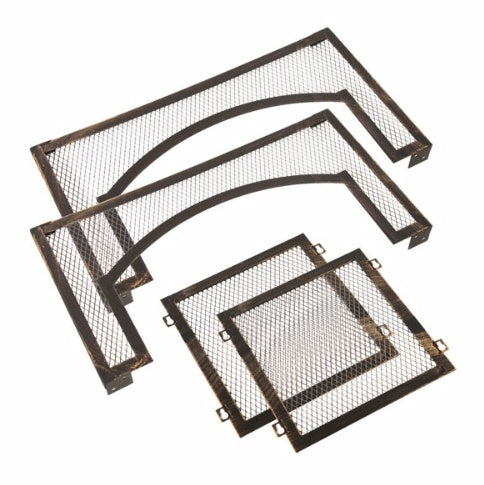 37 Inch Rectangular Metal Outdoor Wood Burning Fireplace - Phoenix Fire Art Store