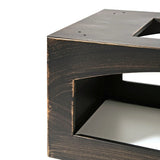 37 Inch Rectangular Metal Outdoor Wood Burning Fireplace - Phoenix Fire Art Store