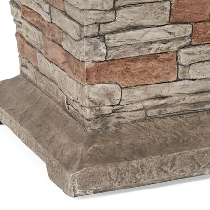 Alora 19" Outdoor 40K BTU Natural Stone Fire Column (SAK36771)