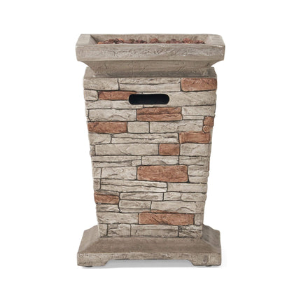 Alora 19" Outdoor 40K BTU Natural Stone Fire Column (SAK36771)