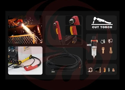 SSIMDER Aluminum MIG Welder Pulse MIG/MAG/HF TIG/Stick/Pilot ARC Plasma Cutter 200A Welding Machine SD4050Pro 10 in 1 Welder Cut - Phoenix Fire Art Store