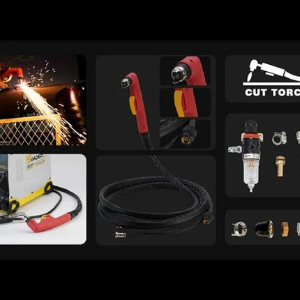 SSIMDER Aluminum MIG Welder Pulse MIG/MAG/HF TIG/Stick/Pilot ARC Plasma Cutter 200A Welding Machine SD4050Pro 10 in 1 Welder Cut - Phoenix Fire Art Store