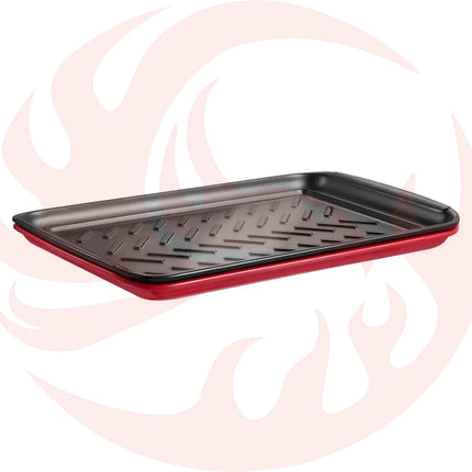 Plastic Serving Trays 17x10.35 Inch Anti-Slip Eating Food Trays 2-Pack - Phoenix Fire Art Store
