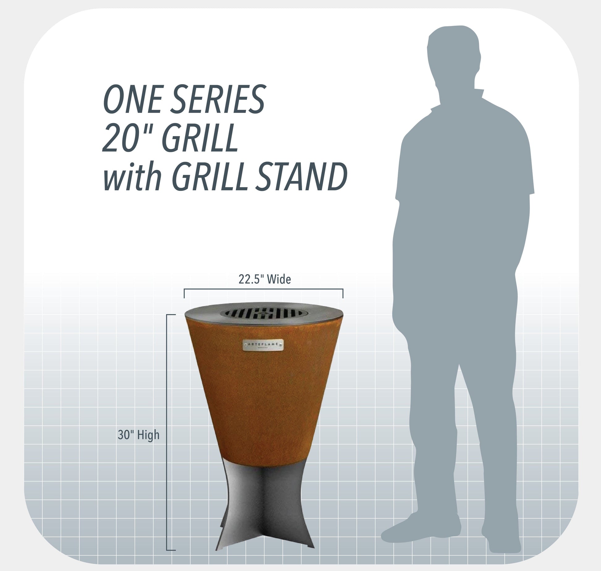 Arteflame One20 Grill Stand - Adjustable for Coffee to Table Height - Phoenix Fire Art Store