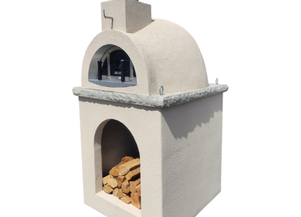 Traditional Wood Fired Brick Pizza Oven - Sierra Dune with Matching Base ProForno