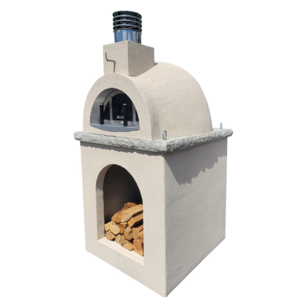 Traditional Wood Fired Brick Pizza Oven - Sierra Dune with Matching Base ProForno