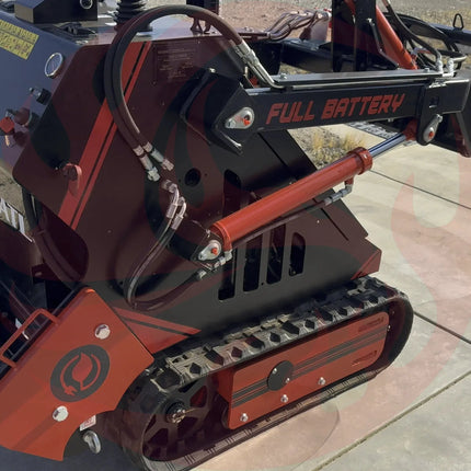 72V 16.4kWh Curiosity Mini Track Loader Skid Steer - Phoenix Fire Art Store