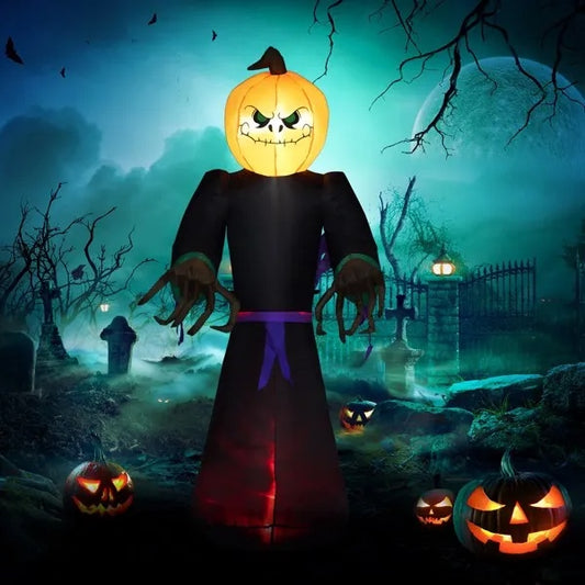 Standing Pumpkin Inflatable Halloween Decoration