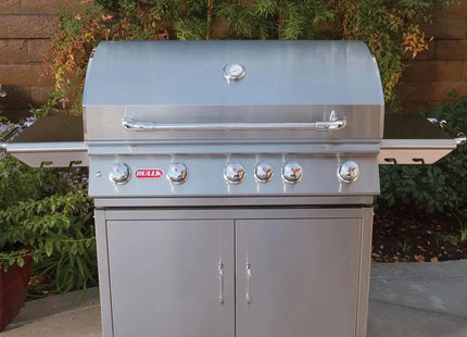 Bull Brahma 38-Inch 5-Burner Freestanding Gas Grill with Rear Infrared Burner - Phoenix Fire Art Store