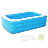 Inflatable Swimming Pool for Family, Inflatable Lounge Pool for Kids 120x72x24in