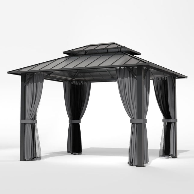Aera Permanent 10'x12' Hardtop Gazebo Pamapic