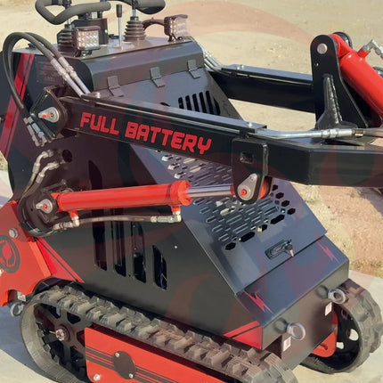 72V 16.4kWh Curiosity Mini Track Loader Skid Steer - Phoenix Fire Art Store