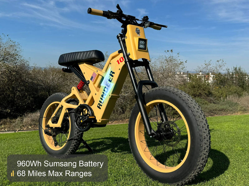 Rundeer Attack10 Off-Road Electric Bike - 1000W Beast Mode E-Bike for Trail Domination