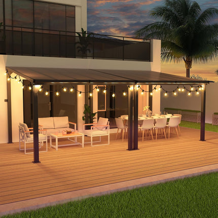 Pamapic Aluminum Hardtop Gazebo Pamapic