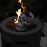 Demon Skull,Suitable For Outdoor Fireplace And Fire Pit, Halloween Decoration