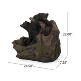 Alora 22" Weather Resistant Outdoor Floor Fountain With LED Lights (SAK77651)