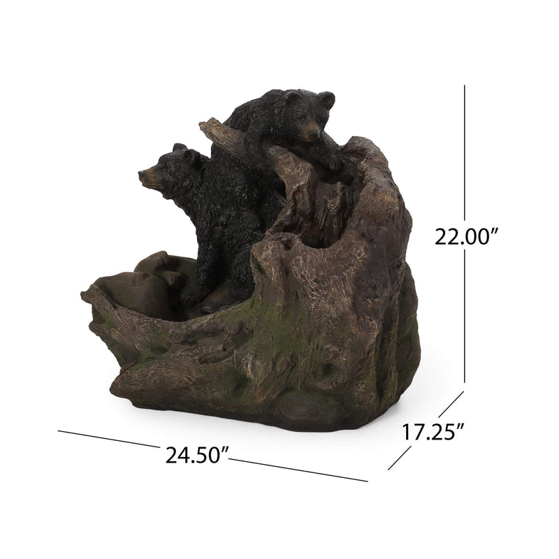 Alora 22" Weather Resistant Outdoor Floor Fountain With LED Lights (SAK77651)