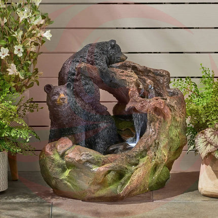Alora 22-Inch Weather Resistant Outdoor Floor Fountain With LED Lights (SAK77651) - Phoenix Fire Art Store