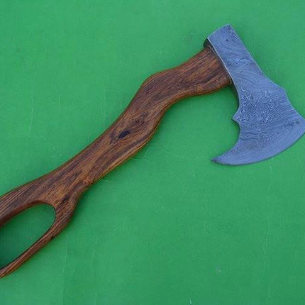 Hand Made Damascus Forge Axe