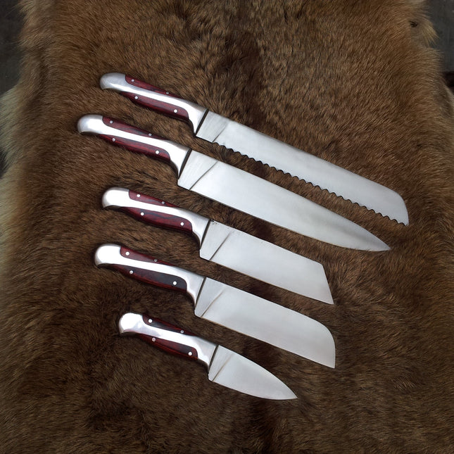 Hand Made Kitchen Knives Set