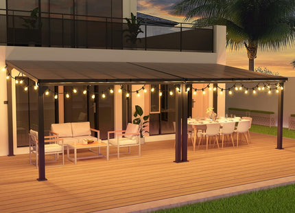 Pamapic Aluminum Hardtop Gazebo Pamapic