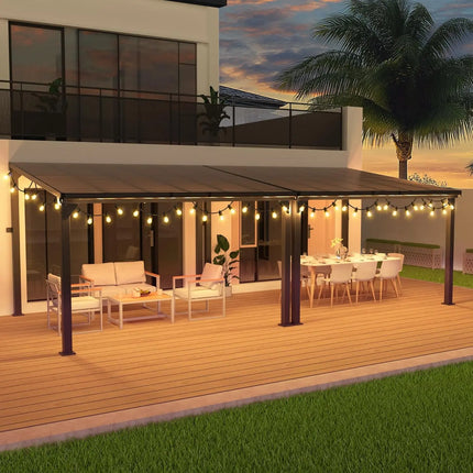 Pamapic Aluminum Hardtop Gazebo Pamapic