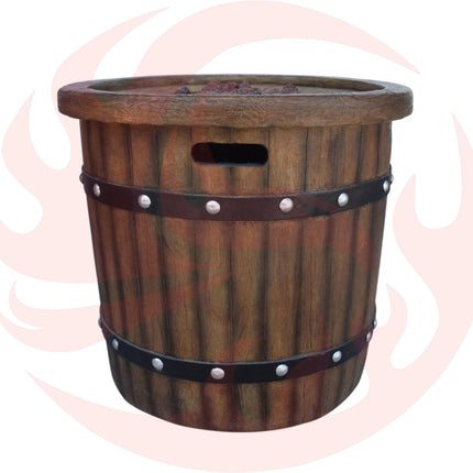 Alora 25-Inch Round 40K BTU Liquid Propance Concrete Fire Pit (SAK88764) - Phoenix Fire Art Store
