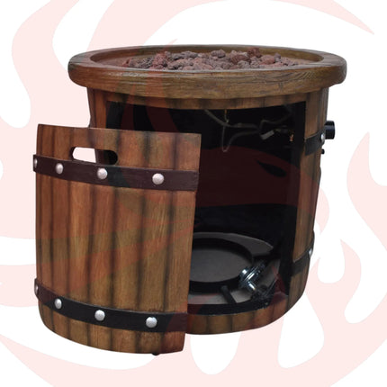 Alora 25-Inch Round 40K BTU Liquid Propance Concrete Fire Pit (SAK88764) - Phoenix Fire Art Store