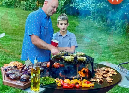 Arteflame Grill Side Warming Table Fits All 30" Grills - Phoenix Fire Art Store
