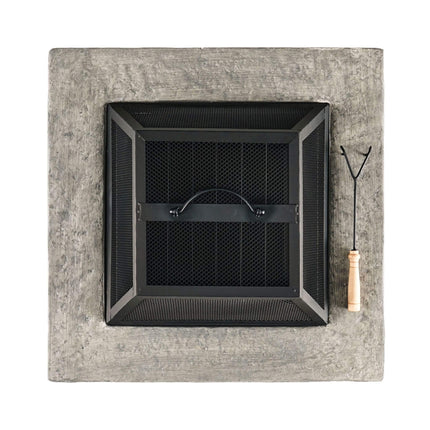 Alora 28" Premium Outdoor Wood Burning Magnesium Oxide Fire Pit With Lid (SAK75214)