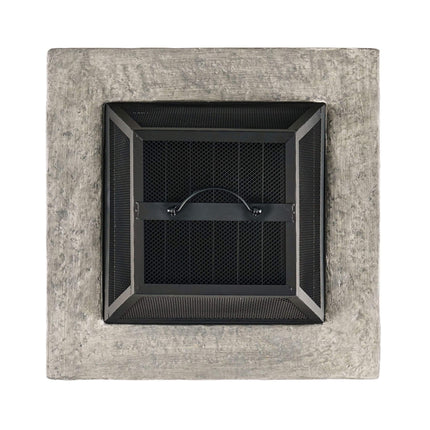 Alora 28" Premium Outdoor Wood Burning Magnesium Oxide Fire Pit With Lid (SAK75214)