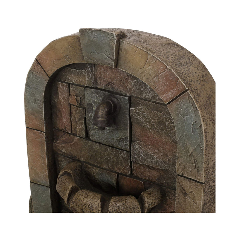 Alora 29" Tall Outdoor Weather-Resistant Faux Stone Floor Fountain (SAK63421)