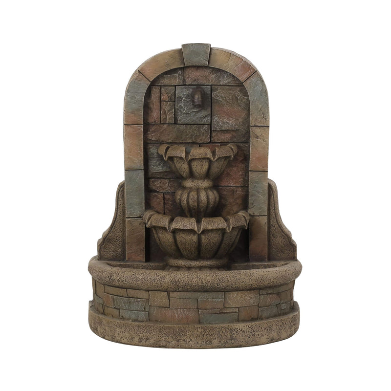 Alora 29" Tall Outdoor Weather-Resistant Faux Stone Floor Fountain (SAK63421)