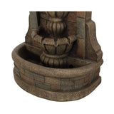 Alora 29" Tall Outdoor Weather-Resistant Faux Stone Floor Fountain (SAK63421)