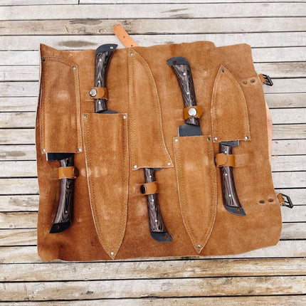 Custom Handmade D2 Forged Steel Kitchen Knives Set